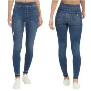 Spanx Distressed Ankle Skinny Jeans Medium Wash Small